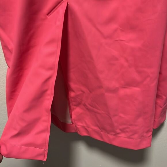 RAINS Vibrant Pink Waterproof Belted Trench Coat, Size S/M - Picture 11 of 15